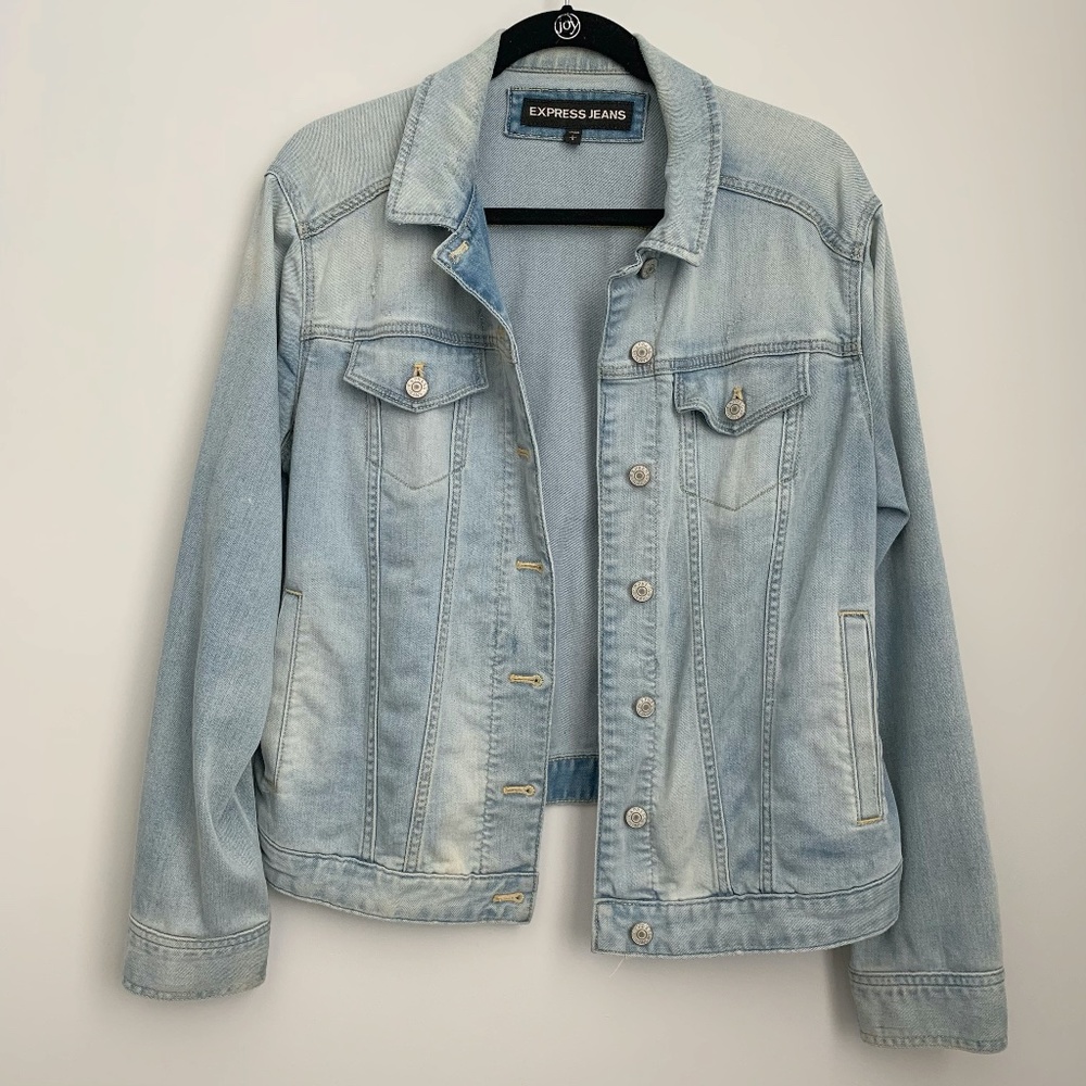 Express Light Wash Denim Jean Jacket